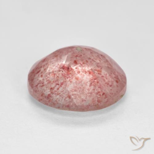 Quartz Fraise Rose léger naturelle Tour, 2.34 ct, Translucide