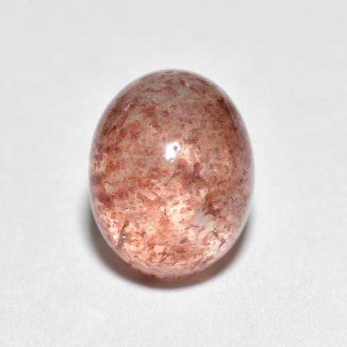 Quartz fraise Rouge coccinelle naturelle Coupe ovale, 2.80 ct, Transparent