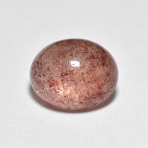 Quartz fraise Rouge coccinelle naturelle Coupe ovale, 2.80 ct, Transparent
