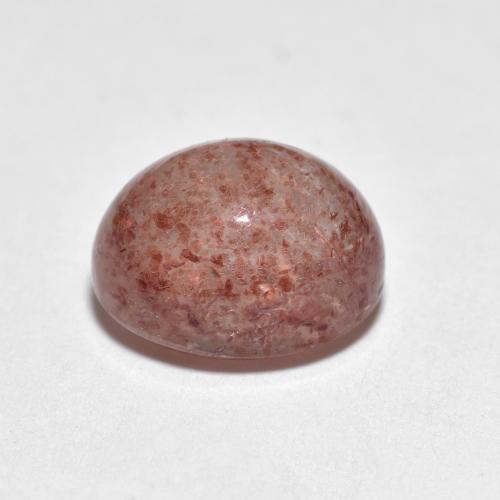 Quartz fraise Rouge coccinelle naturelle Coupe ovale, 2.80 ct, Transparent
