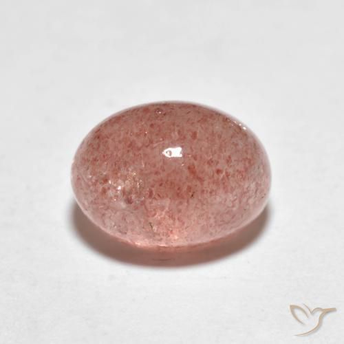 2.51ct Naturel Rouge coccinelle Quartz Fraise, ovale, Translucide