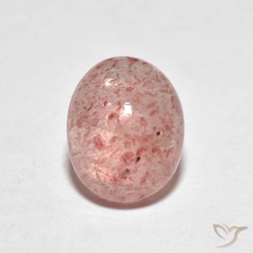2.43ct Naturel Rose moyen Quartz Fraise, ovale, Transparent