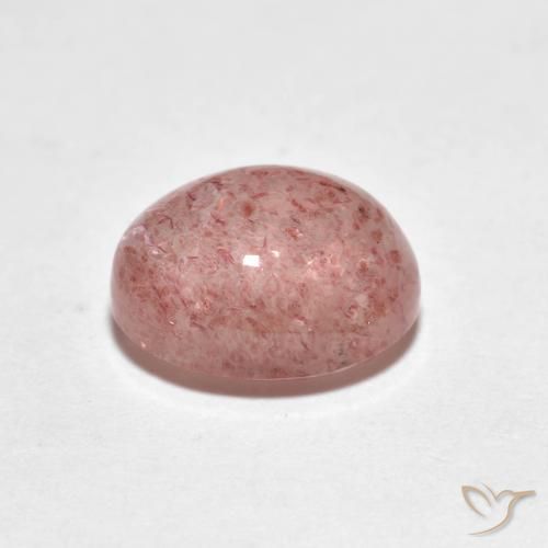 Quartz fraise Rose moyen naturelle ovale, 2.43 ct, Transparent