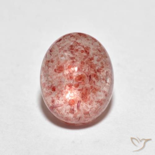 2.56ct Naturel Rose moyen Quartz Fraise, ovale, Transparent