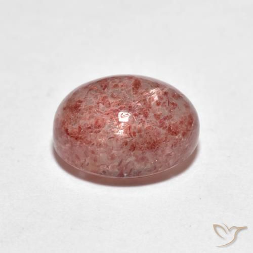 Quartz fraise Rose moyen naturelle ovale, 2.56 ct, Transparent