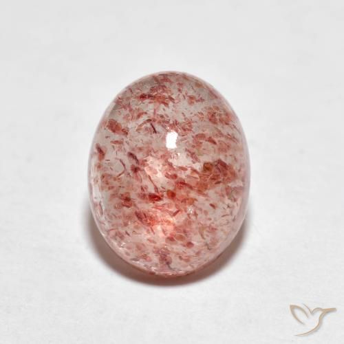 2.21ct Naturel Rose moyen Quartz Fraise, ovale, Transparent