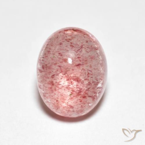 2.74ct Naturel Rose léger Quartz fraise, ovale, Transparent