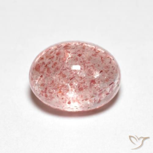 2.60ct Naturel Rose clair Quartz Fraise, ovale, Transparent