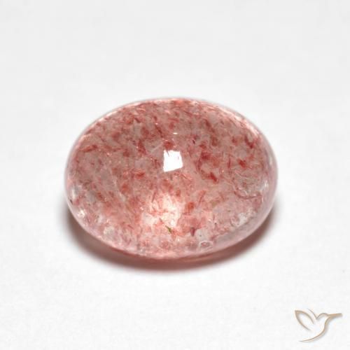 2.66ct Naturel Rose moyen Quartz fraise, ovale, Transparent