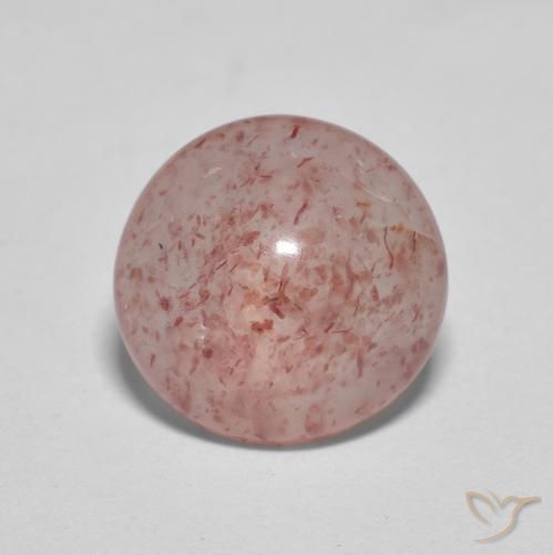 2.46ct Naturel Rose moyen Quartz Fraise, Tour, Transparent