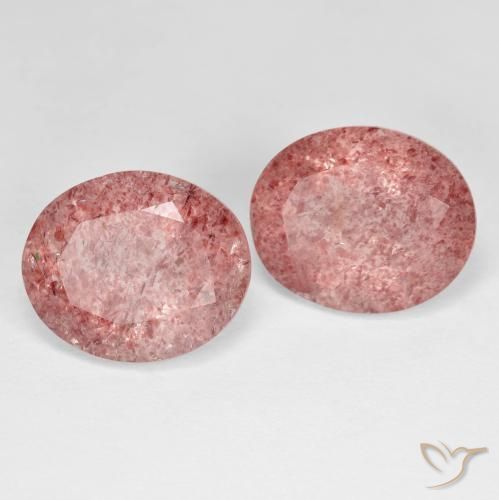 Shop natural 8.37ct Rose Quartz fraise gems, ovale, from Russie at GemSelect. In stock, global shipping!
