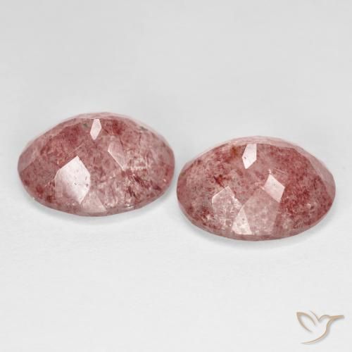 Shop natural 8.37ct Rose Quartz fraise gems, ovale, from Russie at GemSelect. In stock, global shipping!