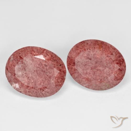Shop natural 9.51ct Rose rose profond Quartz fraise gems, ovale, from Russie at GemSelect. In stock, global shipping!