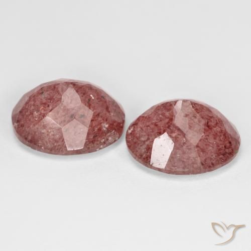 Shop natural 9.51ct Rose rose profond Quartz fraise gems, ovale, from Russie at GemSelect. In stock, global shipping!