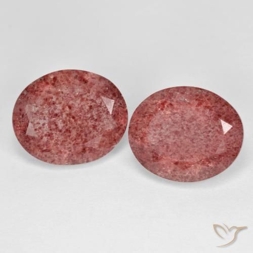 Shop natural 8.31ct Rose rougeâtre Quartz fraise gems, ovale, from Russie at GemSelect. In stock, global shipping!