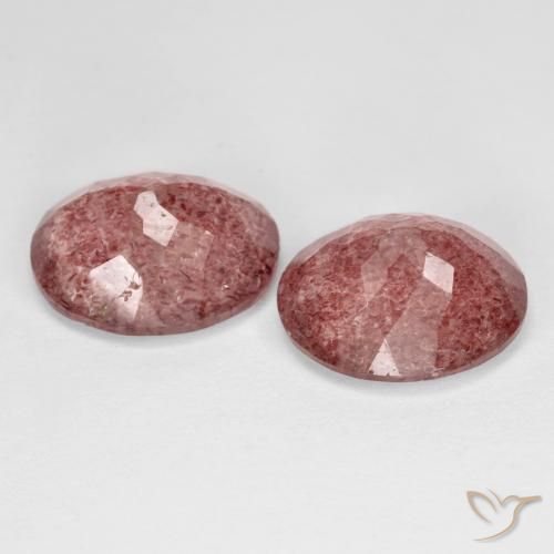 Shop natural 8.31ct Rose rougeâtre Quartz fraise gems, ovale, from Russie at GemSelect. In stock, global shipping!