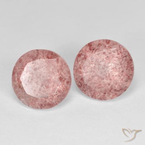 Shop natural 3.83ct Rose moyen Quartz Fraise gems, Tour, from Russie at GemSelect. In stock, global shipping!