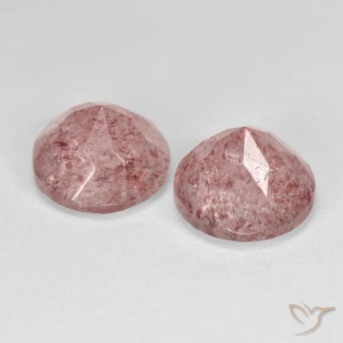 Shop natural 3.83ct Rose moyen Quartz Fraise gems, Tour, from Russie at GemSelect. In stock, global shipping!