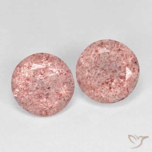 Shop natural 3.74ct Rose terreux Quartz fraise gems, Tour, from Russie at GemSelect. In stock, global shipping!