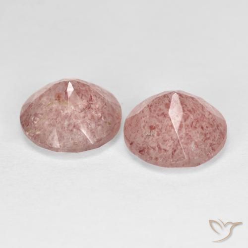 Shop natural 3.51ct Rose terreux Quartz Fraise gems, Tour, from Russie at GemSelect. In stock, global shipping!