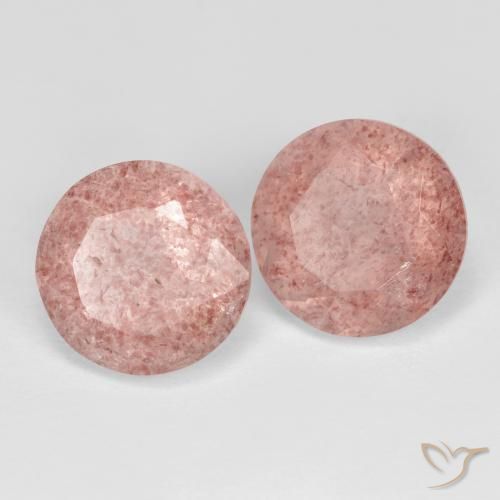 Shop natural 7.22ct Rose terreux Quartz fraise gems, Tour, from Russie at GemSelect. In stock, global shipping!