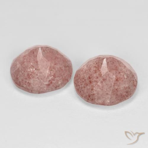 Shop natural 7.22ct Rose terreux Quartz fraise gems, Tour, from Russie at GemSelect. In stock, global shipping!