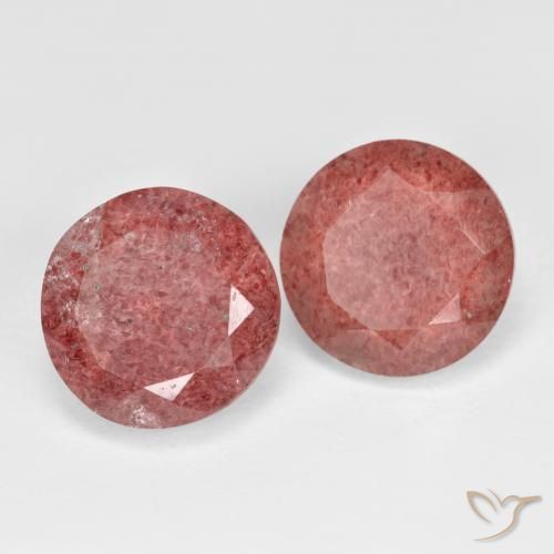 Shop natural 7.34ct Rose foncé Quartz fraise gems, Tour, from Russie at GemSelect. In stock, global shipping!