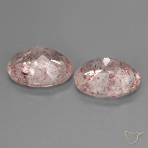 Shop natural 4.61ct Rose moyen Quartz fraise gems, ovale, from Russie at GemSelect. In stock, global shipping!