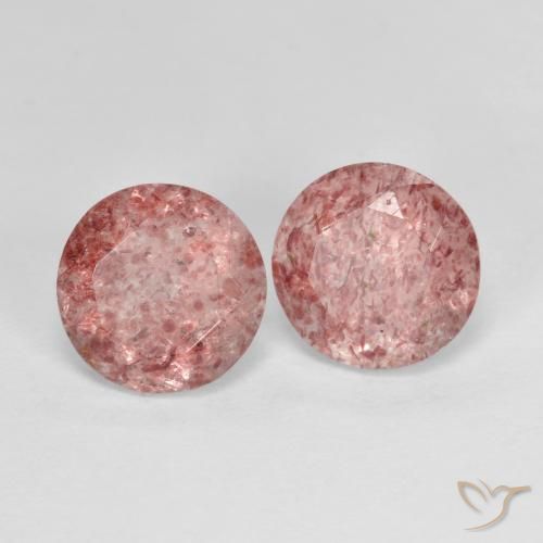 Shop natural 2.50ct Rose terreux Quartz Fraise gems, Tour, from Russie at GemSelect. In stock, global shipping!