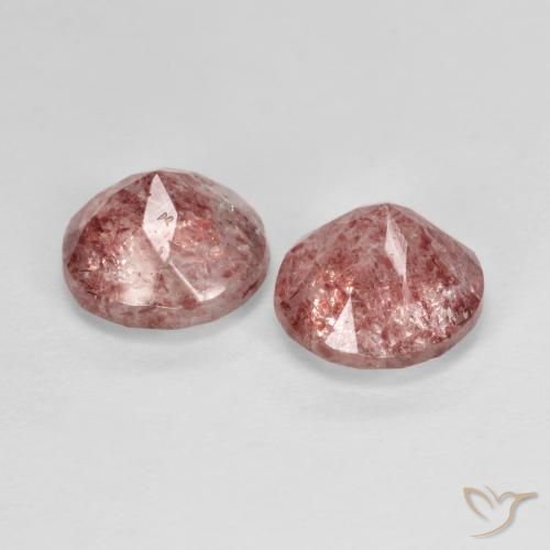 Shop natural 2.50ct Rose terreux Quartz Fraise gems, Tour, from Russie at GemSelect. In stock, global shipping!