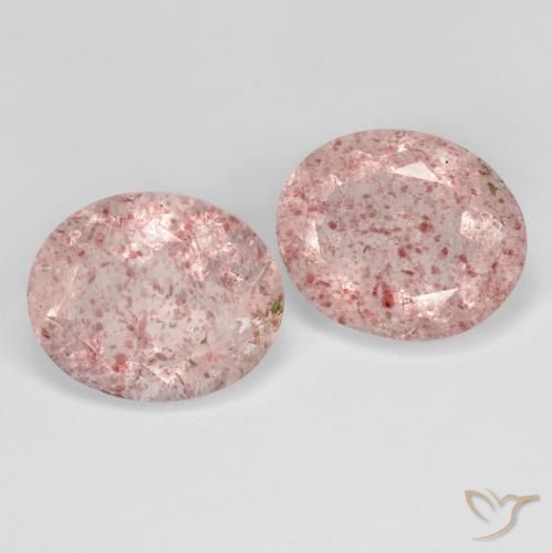 Shop natural 8.06ct Rose moyen Quartz Fraise gems, ovale, from Russie at GemSelect. In stock, global shipping!
