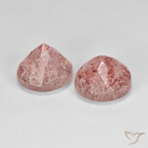 Shop natural 2.91ct Rose terreux Quartz Fraise gems, Tour, from Russie at GemSelect. In stock, global shipping!