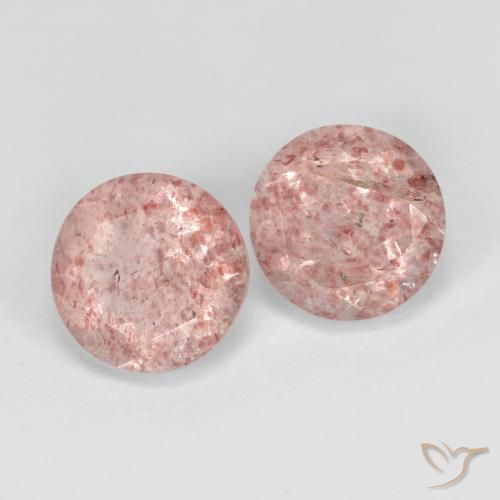 Shop natural 2.73ct Rose terreux Quartz fraise gems, Tour, from Russie at GemSelect. In stock, global shipping!