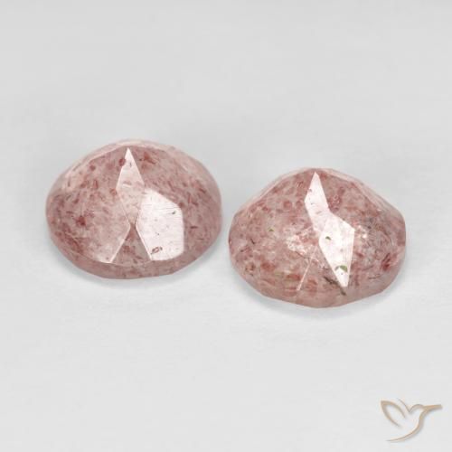 Shop natural 2.73ct Rose terreux Quartz fraise gems, Tour, from Russie at GemSelect. In stock, global shipping!