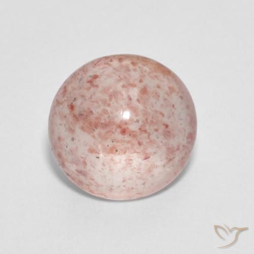 2.20ct Naturel Pêche Orange Quartz Fraise, Tour, Transparent