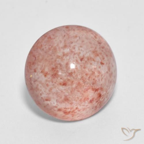 Quartz fraise Rouge moyen naturelle Coupe roude, 2.86 ct, Transparent