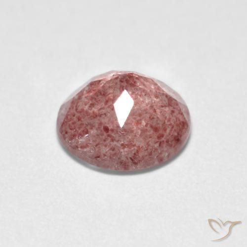 Quartz Fraise Rose léger naturelle Tour, 1.15 ct, Transparent