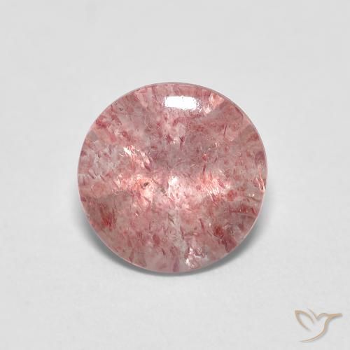 Quartz Fraise Rose bubblegum léger naturelle Tour, 1.14 ct, Transparent