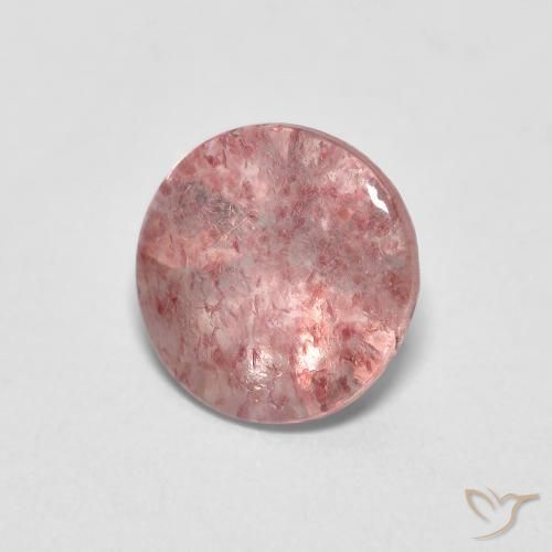 Quartz Fraise Rose bubblegum léger naturelle Tour, 1.14 ct, Transparent