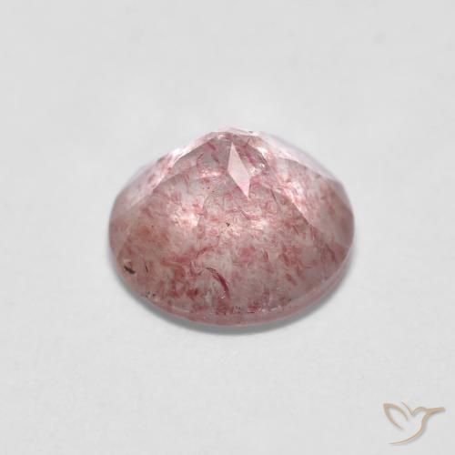 Quartz Fraise Rose bubblegum léger naturelle Tour, 1.14 ct, Transparent