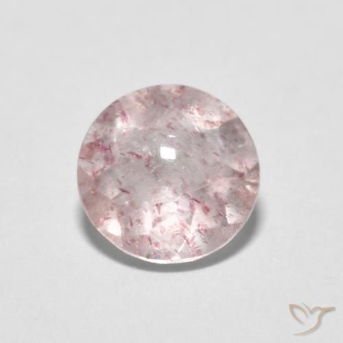 1.09ct Naturel Rose clair Quartz Fraise, Tour, Transparent
