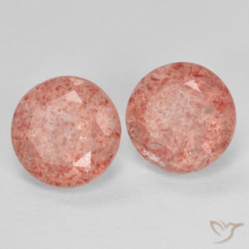 Shop natural 2.62ct Rose moyen Quartz fraise gems, Tour, from Russie at GemSelect. In stock, global shipping!