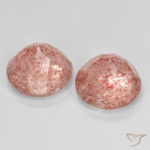 Shop natural 2.62ct Rose moyen Quartz fraise gems, Tour, from Russie at GemSelect. In stock, global shipping!