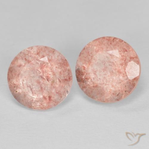Shop natural 2.40ct Rose orangé Quartz Fraise gems, Tour, from Russie at GemSelect. In stock, global shipping!