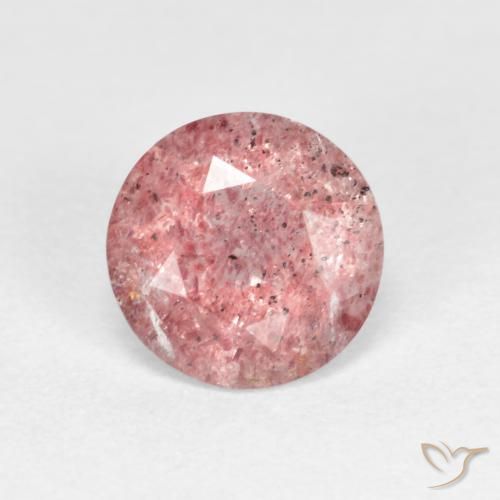 Quartz Fraise Rose bubblegum léger naturelle Tour, 1.06 ct, Transparent