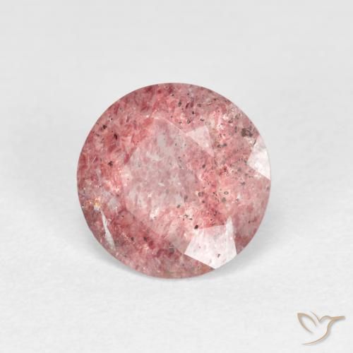 Quartz Fraise Rose bubblegum léger naturelle Tour, 1.06 ct, Transparent