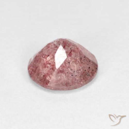 Quartz Fraise Rose bubblegum léger naturelle Tour, 1.06 ct, Transparent