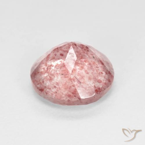 Quartz fraise Rose bubblegum léger naturelle Tour, 1.68 ct, Transparent