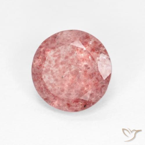 Quartz Fraise Rose moyen naturelle Tour, 1.22 ct, Transparent