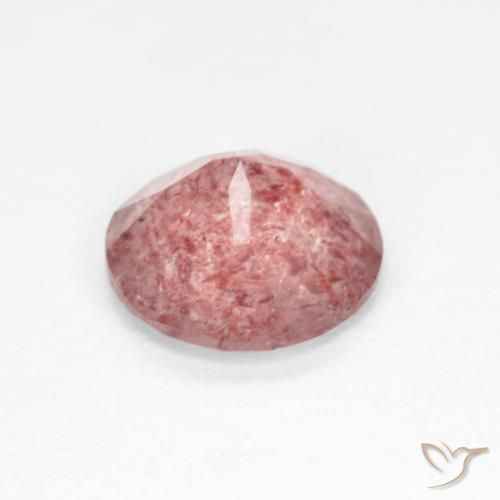 Quartz Fraise Rose moyen naturelle Tour, 1.22 ct, Transparent